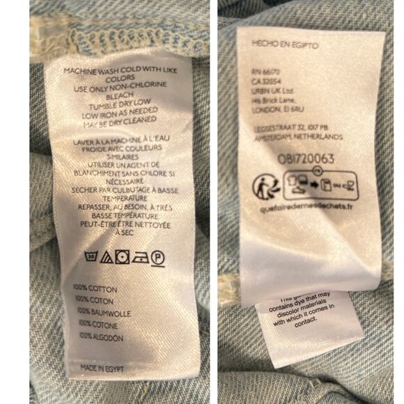 Free People Major Leagues Wide Leg Crop Jeans Size 28 - Picture 10 of 12